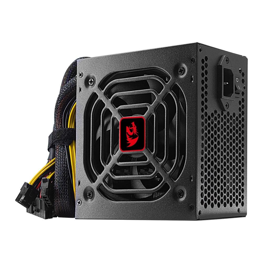 Fonte Gamer Redragon, 400W, 80 Plus White, PFC Ativo, Preto - GC