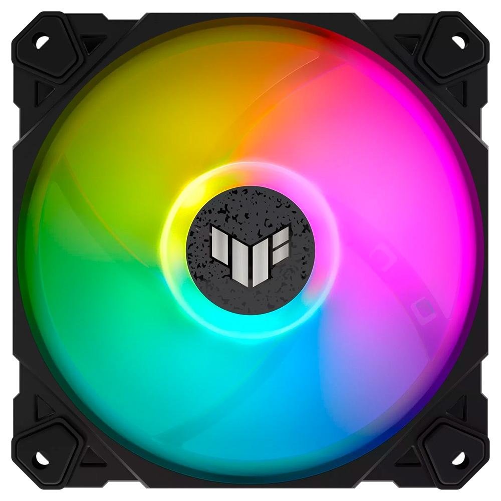 Imagem 3 de 18 do produto Kit com 3 Ventoinhas ASUS TUF Gaming TF120, 120mm, Led ARGB, Preto - 90DA0030-B00030