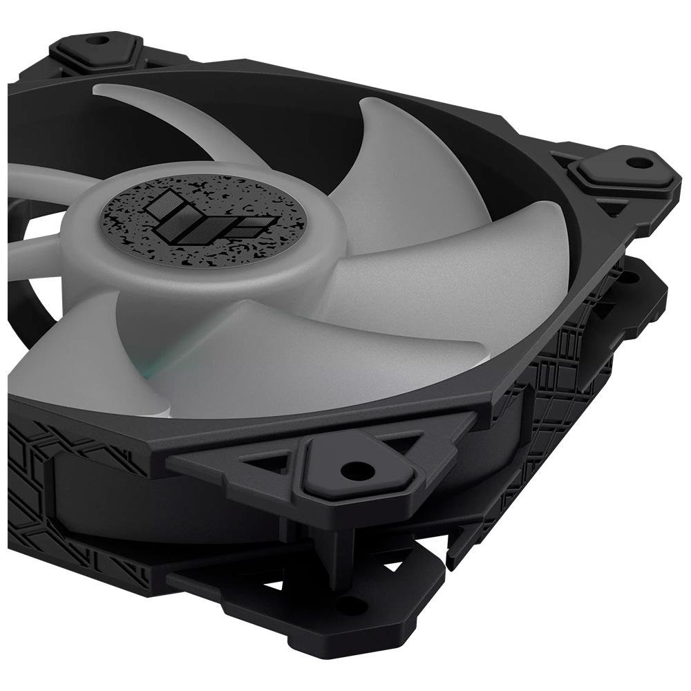 Imagem 7 de 18 do produto Kit com 3 Ventoinhas ASUS TUF Gaming TF120, 120mm, Led ARGB, Preto - 90DA0030-B00030