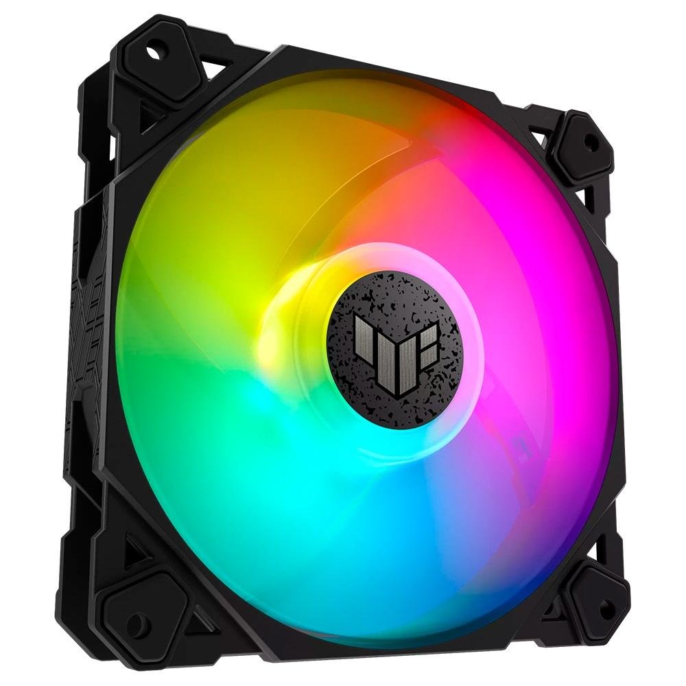 Imagem 2 de 13 do produto Ventoinha Asus TUF Gaming TF120, 120mm, ARGB, Preto - 90DA0030-B00000