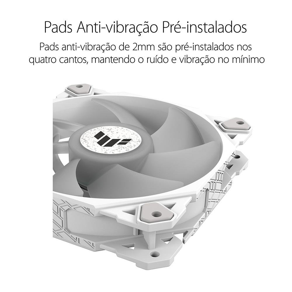 Imagem 12 de 13 do produto Ventoinha Asus TUF Gaming TF120, 120mm, ARGB, Preto - 90DA0030-B00000