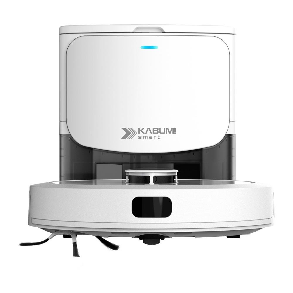 Robô Aspirador e Passa Pano Balão.info Smart 900 - 5 Modos de Limpeza, Base 2 em 1, Mapeamento 3D - 127v - Branco - KBSF011 - view 7