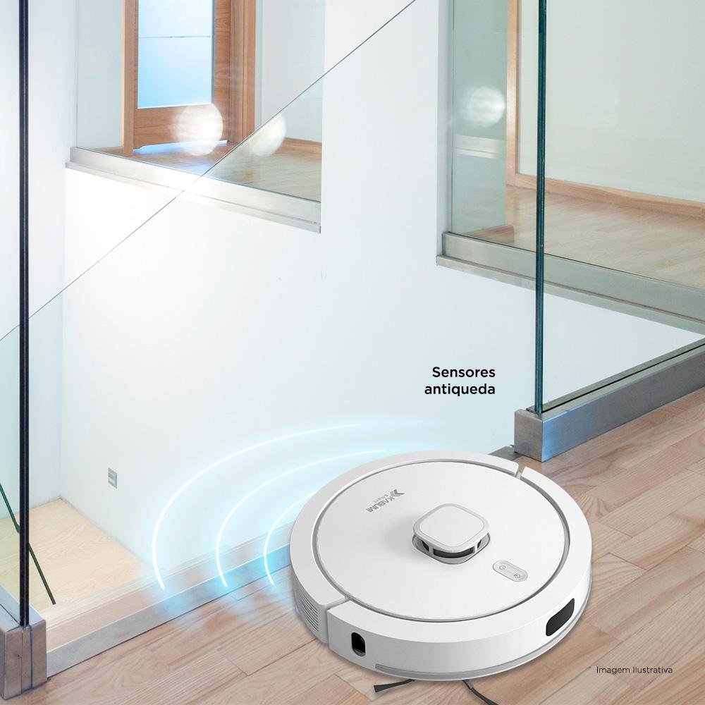 Robô Aspirador e Passa Pano Balão.info! smart 900 - 5 Modos de Limpeza, Base 2 em 1, Mapeamento 3D - 127v - Branco - ( Balão.info - foto 4