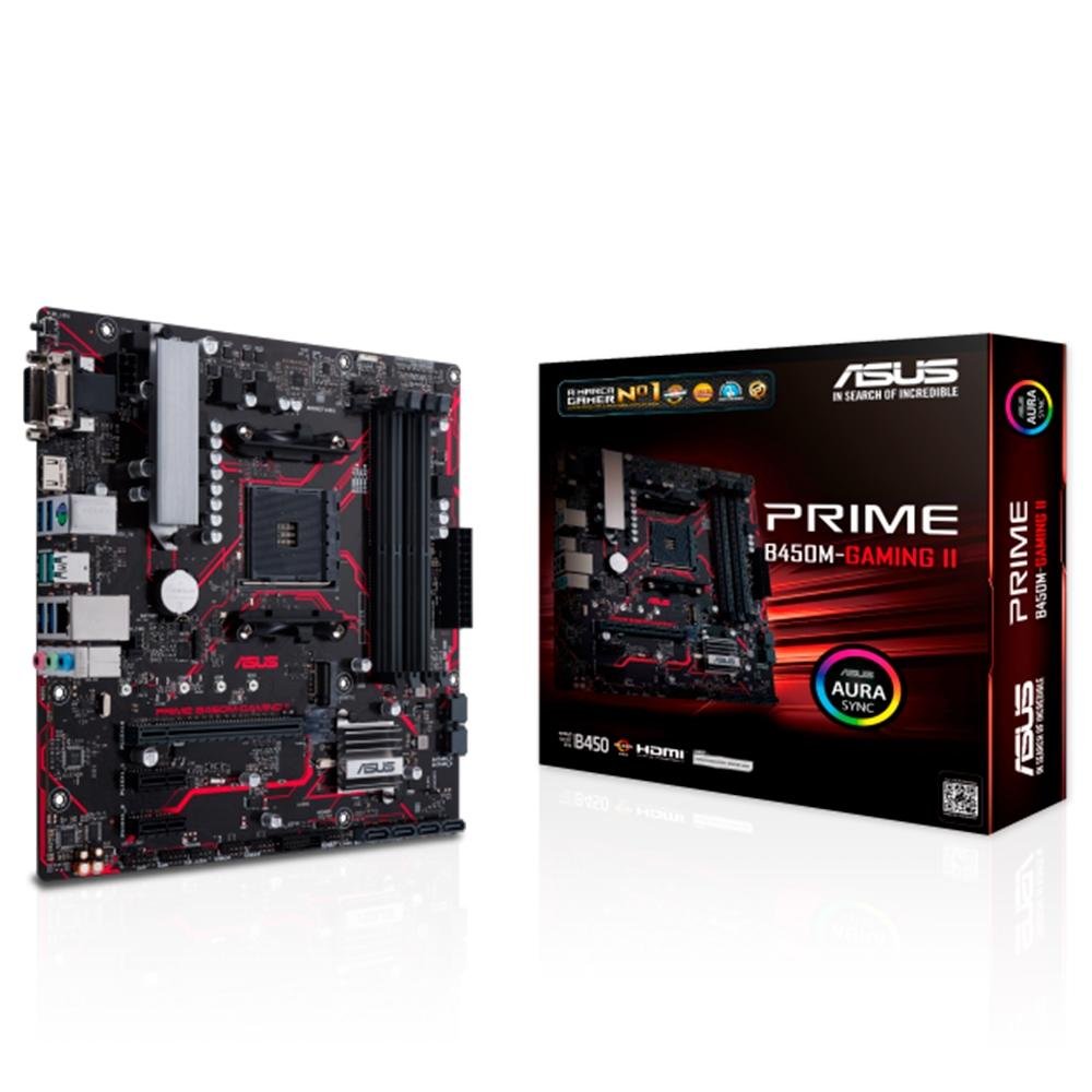 Placa Mãe Asus Prime B450M-Gaming II, Micro ATX, AMD AM4, DDR4