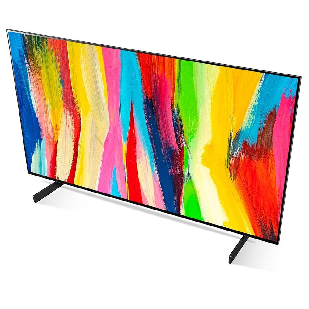 Imagem 3 de 8 do produto Smart TV LG 42 Polegadas OLED 4K Evo, 4 HDMI, 3 USB, NVIDIA GeForce Now, G-Sync, FreeSync, ThinQ Google, Alexa, Preto - OLED42C2PSA
