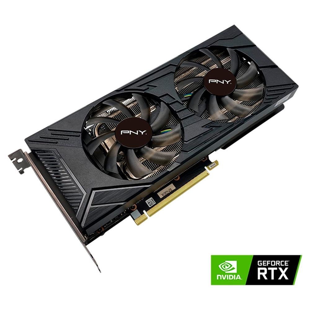 Placa de Video RTX 3050 PNY NVIDIA GeForce, 8GB UPRISING Dual Fan - VCG30508DFMPB