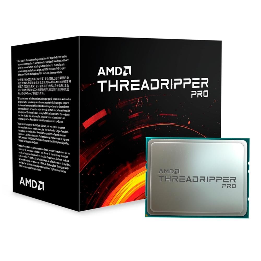 Processador AMD Ryzen Threadripper Pro 5965WX, 3.8 GHz (4.5 GHz Max Turbo), Cache 128MB, 24 Núcleos, 48 Threads, SP3, Sem Vídeo Integrado, 100-100000446WOF Processador AMD Ryzen Threadripper Pro 5965WX, 3.8 GHz (4.5 GHz Max Turbo), Cache 128MB, 24 Núcleos, 48 Threads, SP3, Sem Vídeo Integrado, 100-100000446WOF