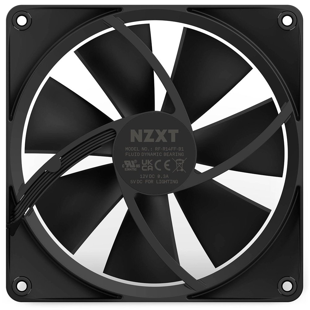 Ventoinha NZXT, 140mm, RGB, Preto - RF-R14SF-B1 9
