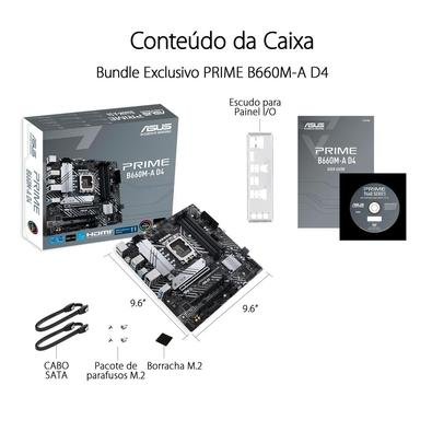 Kit Processador Intel Core i5-12400 + Placa-mãe Asus PRIME B660M-A