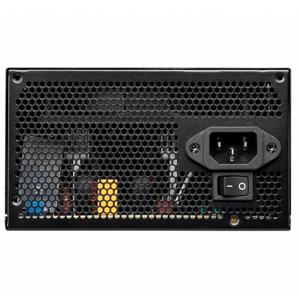 Fonte MSI MAG A600DN, 600W, 80 Plus White, PFC Ativo, Com Cabo, Preto - 306-7ZP6B22-809