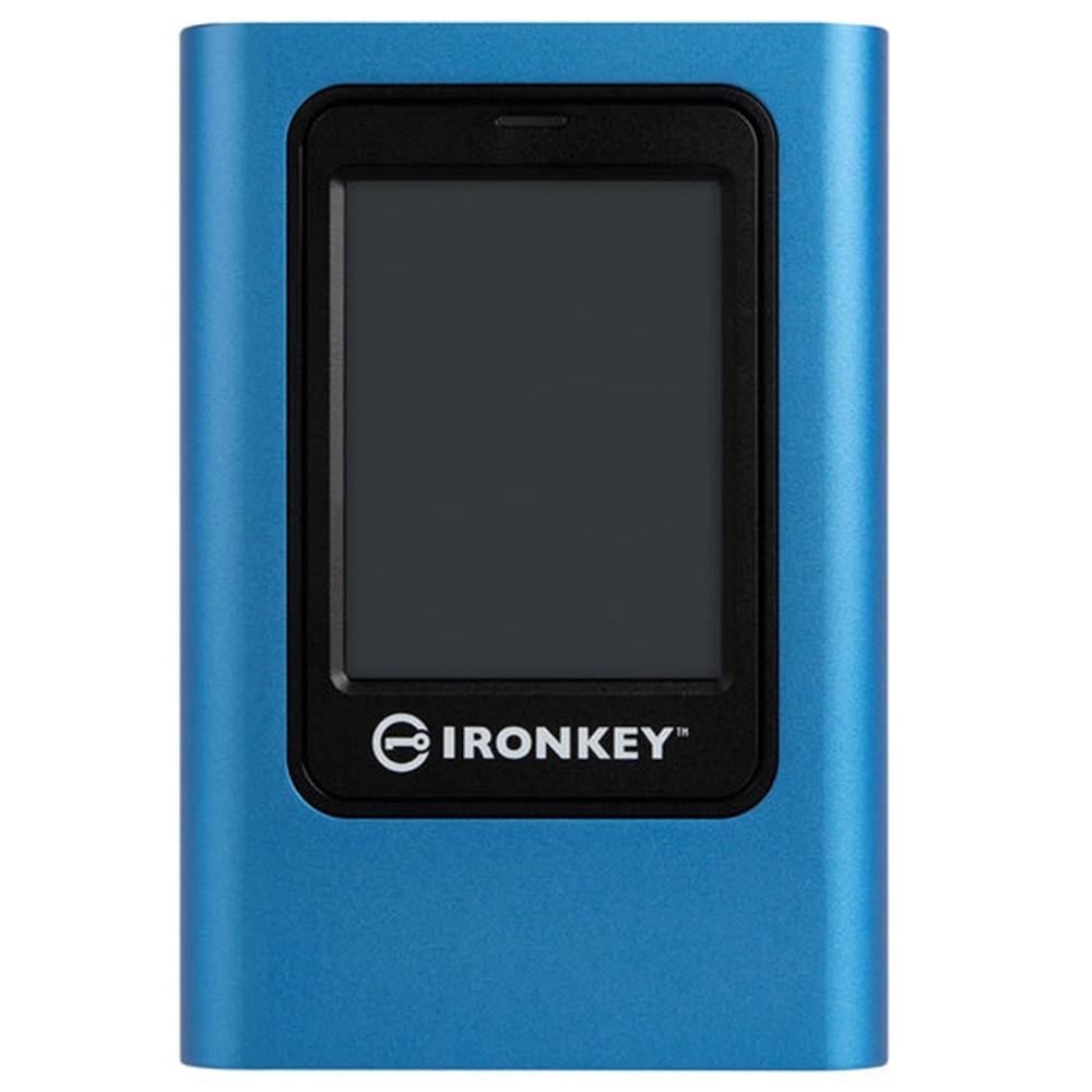 SSD Externo Kingston IronKey Vault Privacy 80, 960 GB, USB 3.2 Gen 1, Leitura: 250 MB/s, Gravação: 250 MB/s, Azul - IKVP80ES/960G