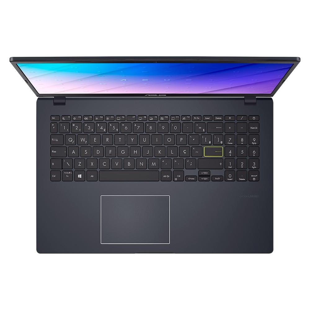 Notebook Asus Intel Celeron Dual Core N4020, 4GB RAM, 128GB, Tela 15.6, Windows 11 Pro, Blue - E510MA-BR701X
