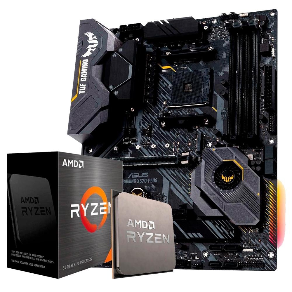 Kit Processador AMD Ryzen 7 5800X Cache 36MB 3 8GHz Sem V deo 