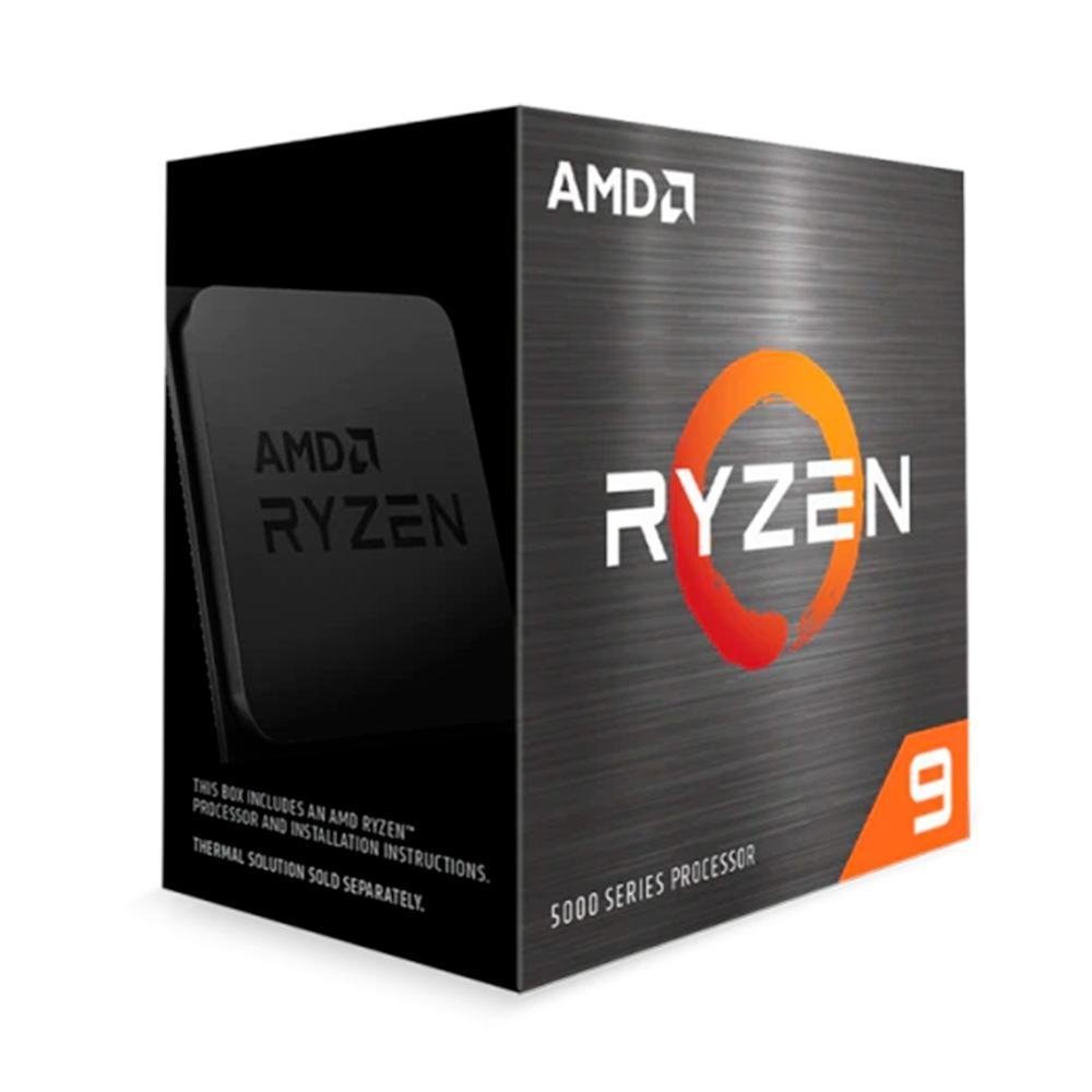 Kit Processador AMD Ryzen 9 5900X, Cache 70MB, 3.7GHz, Sem Vídeo +