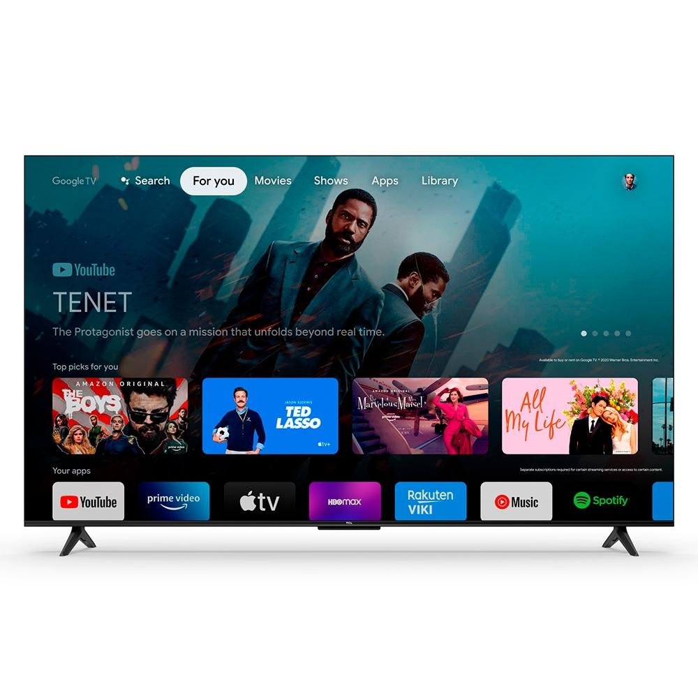 Imagem 4 de 6 do produto Smart TV TCL 55 Polegadas LED 4K UHD, Google TV, 3 HDMI, 1 USB, Wi-Fi, Bluetooth, HDR, Google Assistente, Preto - 55P635