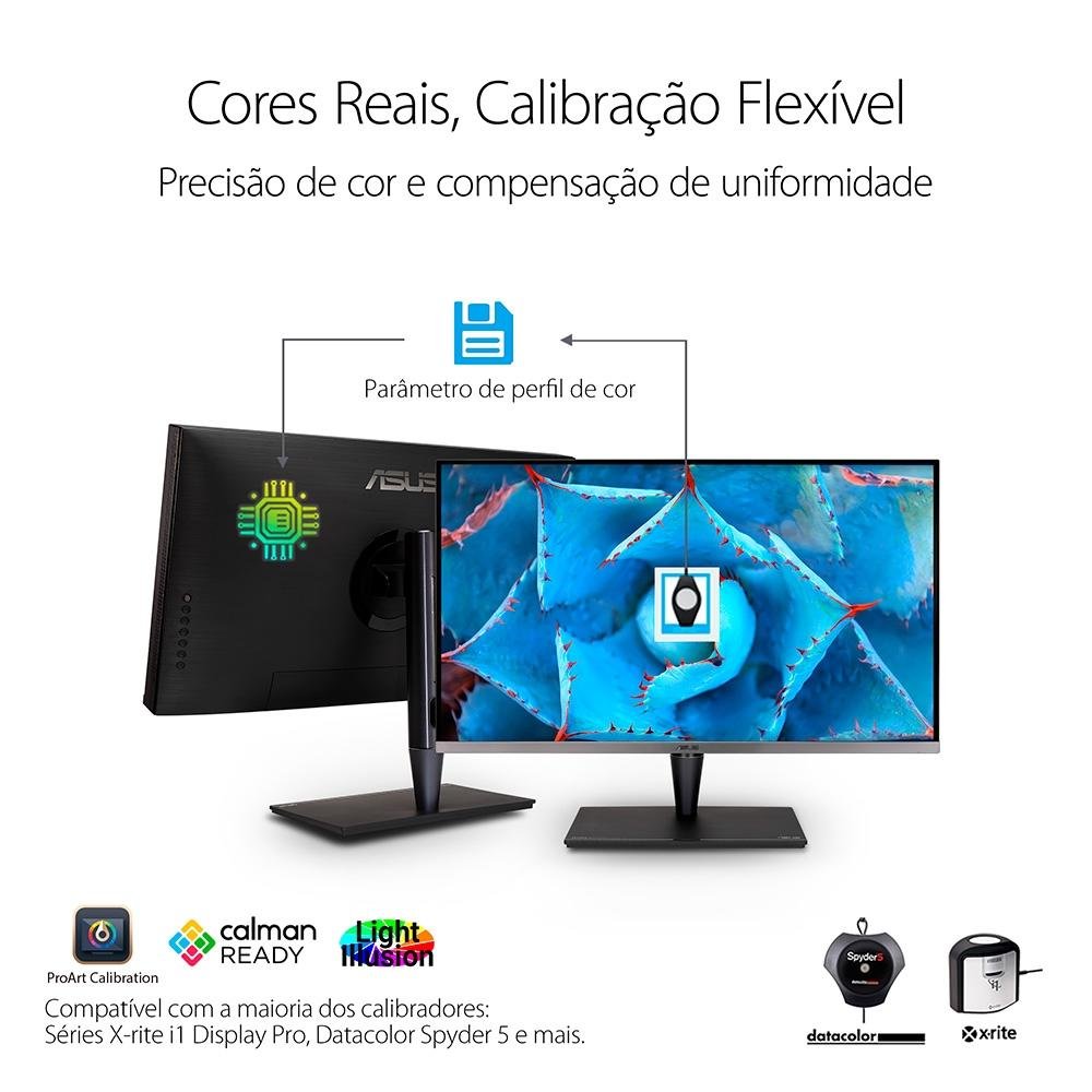 Monitor Profissional Asus ProArt 32" 4K UHD, DisplayPort, HDMI e USB-C, HDR 1400, 99% Adobe RGB, X-rite i1 Pro Calibrator - PA32UCG-K