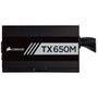 Fonte Corsair TX Series, 650W, 80 Plus Gold, Semi Modular, Sem Cabo, Preto - CP-9020132-NA
