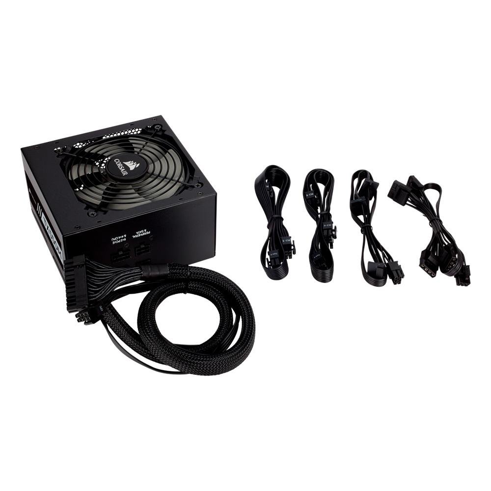 Imagem 6 de 6 do produto Fonte Corsair TX550M, 550W, 80 Plus Gold, Semi Modular, Sem Cabo, Preto - CP-9020133-WW