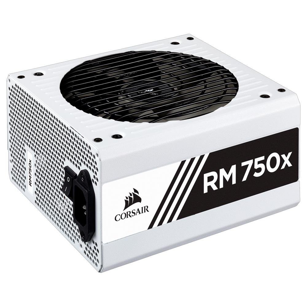 Imagem 3 de 7 do produto Fonte Corsair RMx Series, 750W, 80 Plus Gold, Modular, Sem Cabo, Branca - CP-9020187-NA