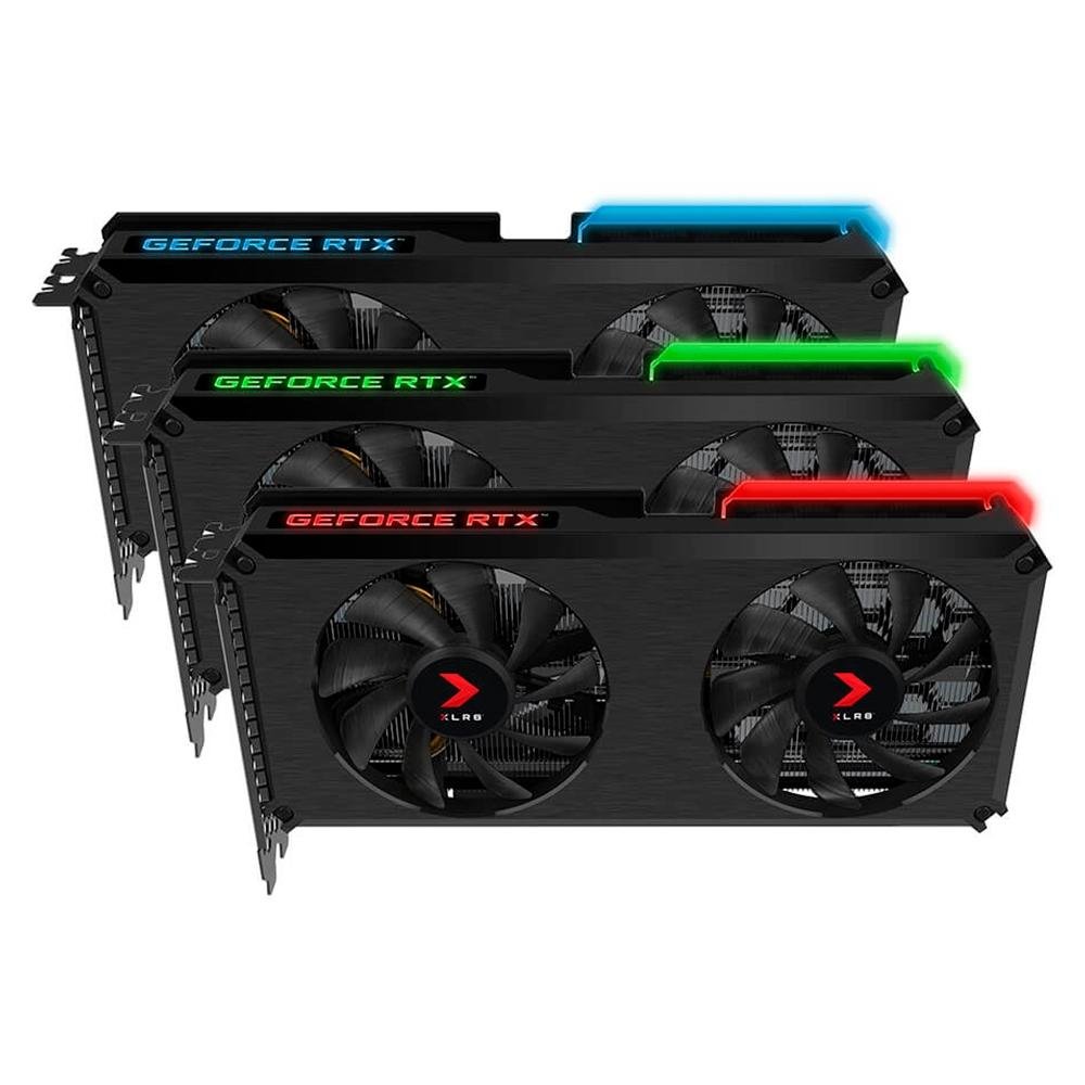 Placa de Vídeo RTX 3060 Ti PNY NVIDIA GeForce, 8GB XLR8, Gaming Revel Epic, RGB, Dual Fan - VCG3060T8LDFXPPB1 Placa de Vídeo RTX 3060 Ti PNY NVIDIA GeForce, 8GB XLR8, Gaming Revel Epic, RGB, Dual Fan - VCG3060T8LDFXPPB1