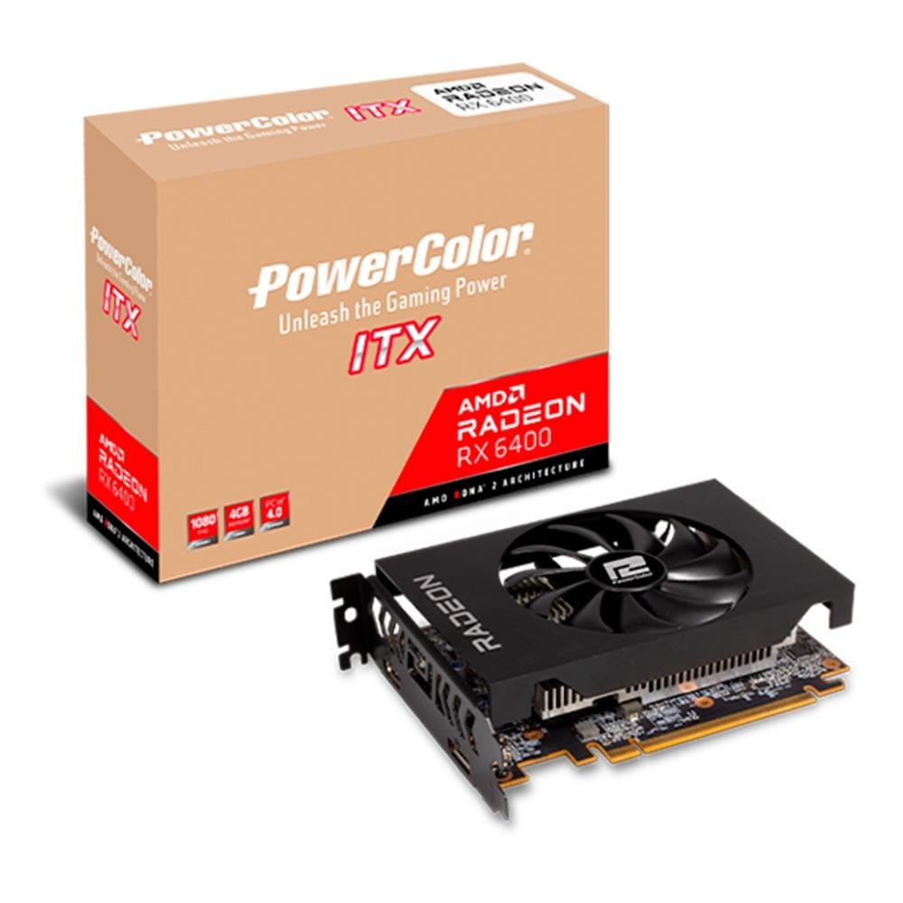 Placa de Video Power Color Radeon AXRX 6400 | KaBuM!