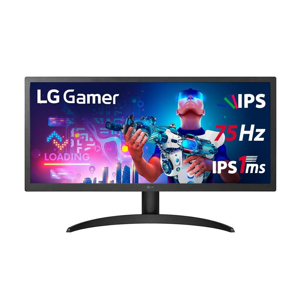 Monitor Office LG 26", FHD, UltraWide, 75Hz, 1ms, IPS, HDMI, FreeSync Premium, HDR10 - 26WQ500 Monitor Office LG 26", FHD, UltraWide, 75Hz, 1ms, IPS, HDMI, FreeSync Premium, HDR10 - 26WQ500