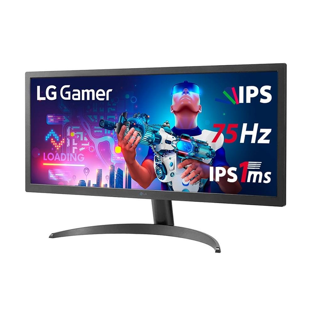 Imagem 8 de 14 do produto Monitor Office LG 26", FHD, UltraWide, 75Hz, 1ms, IPS, HDMI, FreeSync Premium, HDR10 - 26WQ500