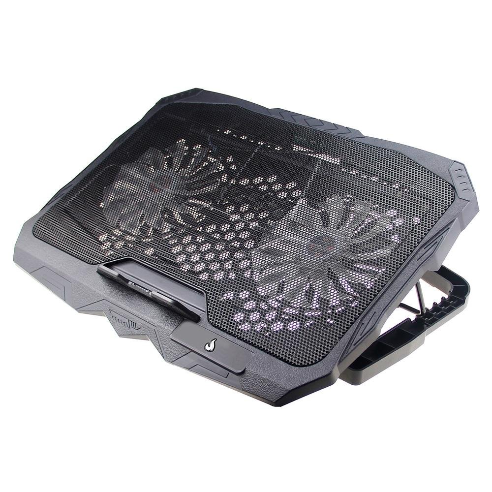 Imagem 4 de 6 do produto Base com Cooler para Notebook Rise Mode, Galaxy Black X4, LED - RM-CN-04-BB