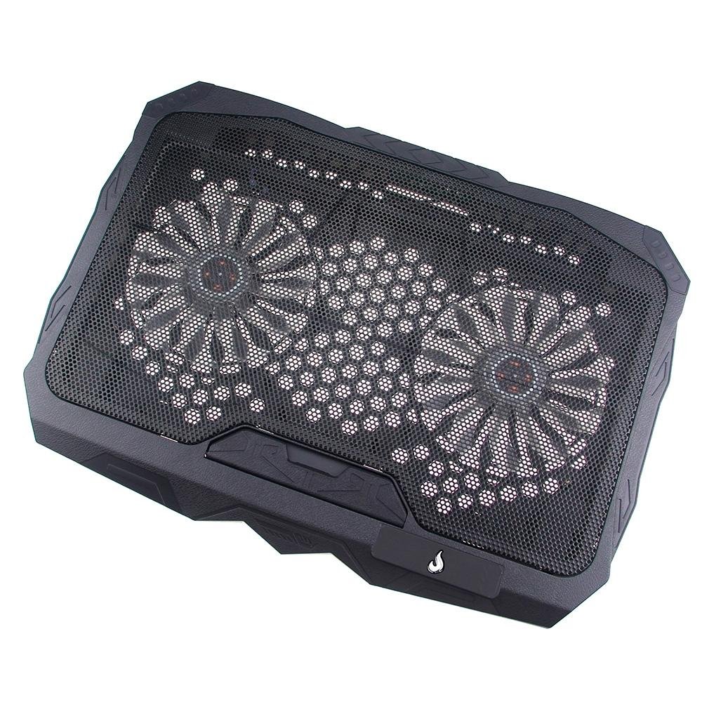 Imagem 3 de 6 do produto Base com Cooler para Notebook Rise Mode, Galaxy Black X4, LED - RM-CN-04-BB