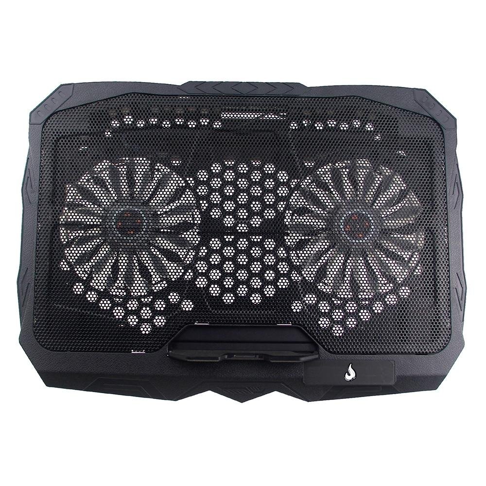 Imagem 2 de 6 do produto Base com Cooler para Notebook Rise Mode, Galaxy Black X4, LED - RM-CN-04-BB