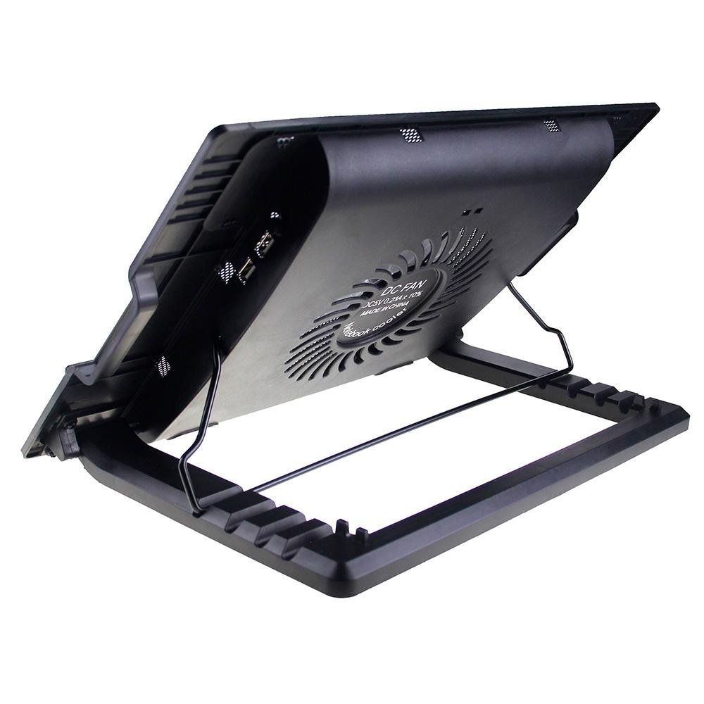 Imagem 5 de 7 do produto Base com Cooler para Notebook Rise Mode, Galaxy Black X6, LED - RM-CN-06-BB