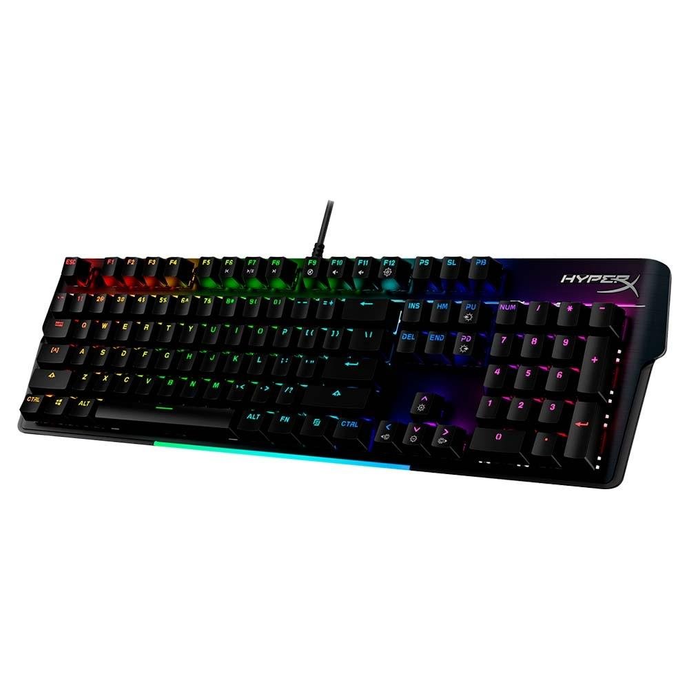 Teclado Mecânico Gamer HyperX Alloy MKW100, RGB, Switch Red, Full Size, US, Preto - 4P5E1AA#ABA Teclado Mecânico Gamer HyperX Alloy MKW100, RGB, Switch Red, Full Size, US, Preto - 4P5E1AA#ABA