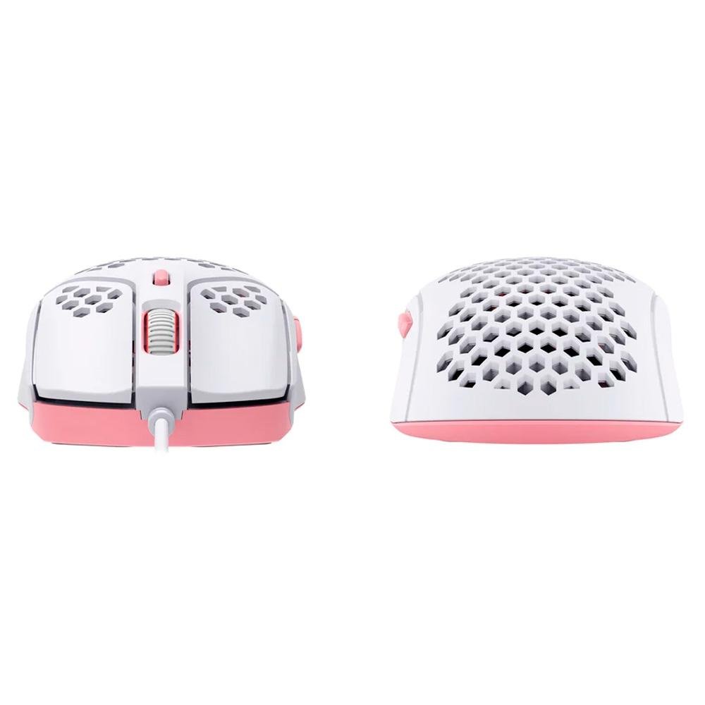 Mouse Gamer HyperX Pulsefire Haste, RGB, 16000 DPI, White / Pink - HMSH1-A-WT/G - 4P5E4AA Mouse Gamer HyperX Pulsefire Haste, RGB, 16000 DPI, White / Pink - HMSH1-A-WT/G - 4P5E4AA