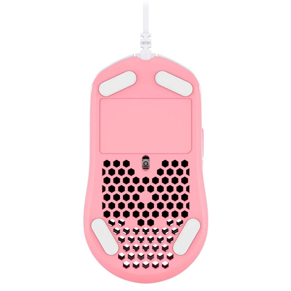 Mouse Gamer HyperX Pulsefire Haste, RGB, 16000 DPI, White / Pink - HMSH1-A-WT/G - 4P5E4AA Mouse Gamer HyperX Pulsefire Haste, RGB, 16000 DPI, White / Pink - HMSH1-A-WT/G - 4P5E4AA