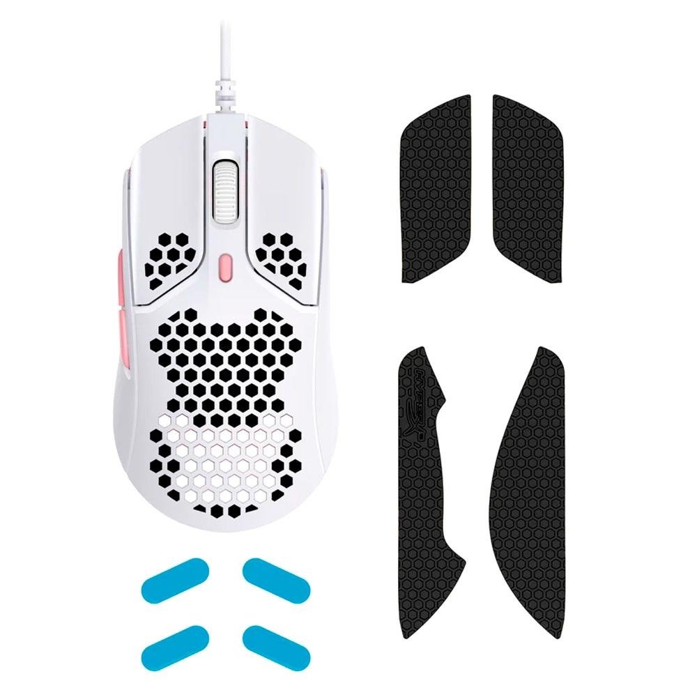 Mouse Gamer HyperX Pulsefire Haste, RGB, 16000 DPI, White / Pink - HMSH1-A-WT/G - 4P5E4AA Mouse Gamer HyperX Pulsefire Haste, RGB, 16000 DPI, White / Pink - HMSH1-A-WT/G - 4P5E4AA