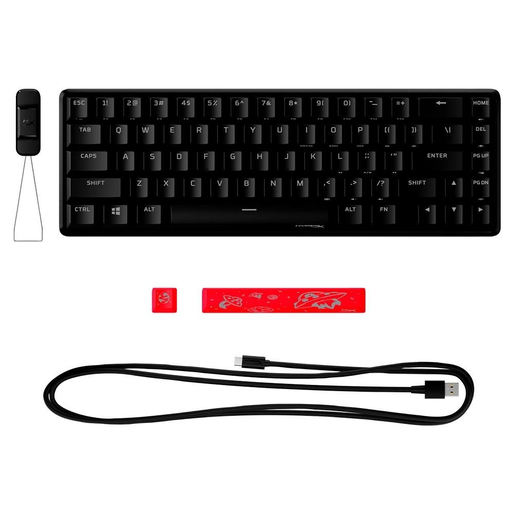 Teclado Mecânico Gamer HyperX Alloy Origins 65, Switch RED, Layout