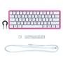 Teclado Gamer HyperX Alloy Origins RGB, Switch HyperX Red,  White / Pink, Layout US 60% -  572Y6AA#ABA