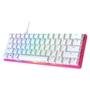 Teclado Gamer HyperX Alloy Origins RGB, Switch HyperX Red,  White / Pink, Layout US 60% -  572Y6AA#ABA
