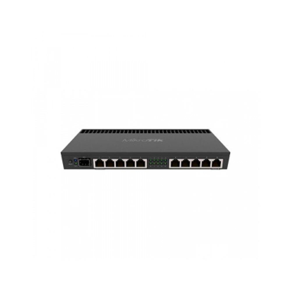 Roteador Routerboard Mikrotik RB4011IGS+RM, Gigabit SFP+, 1GB RAM, 10x Ethernet, RJ45, preto - 19331
