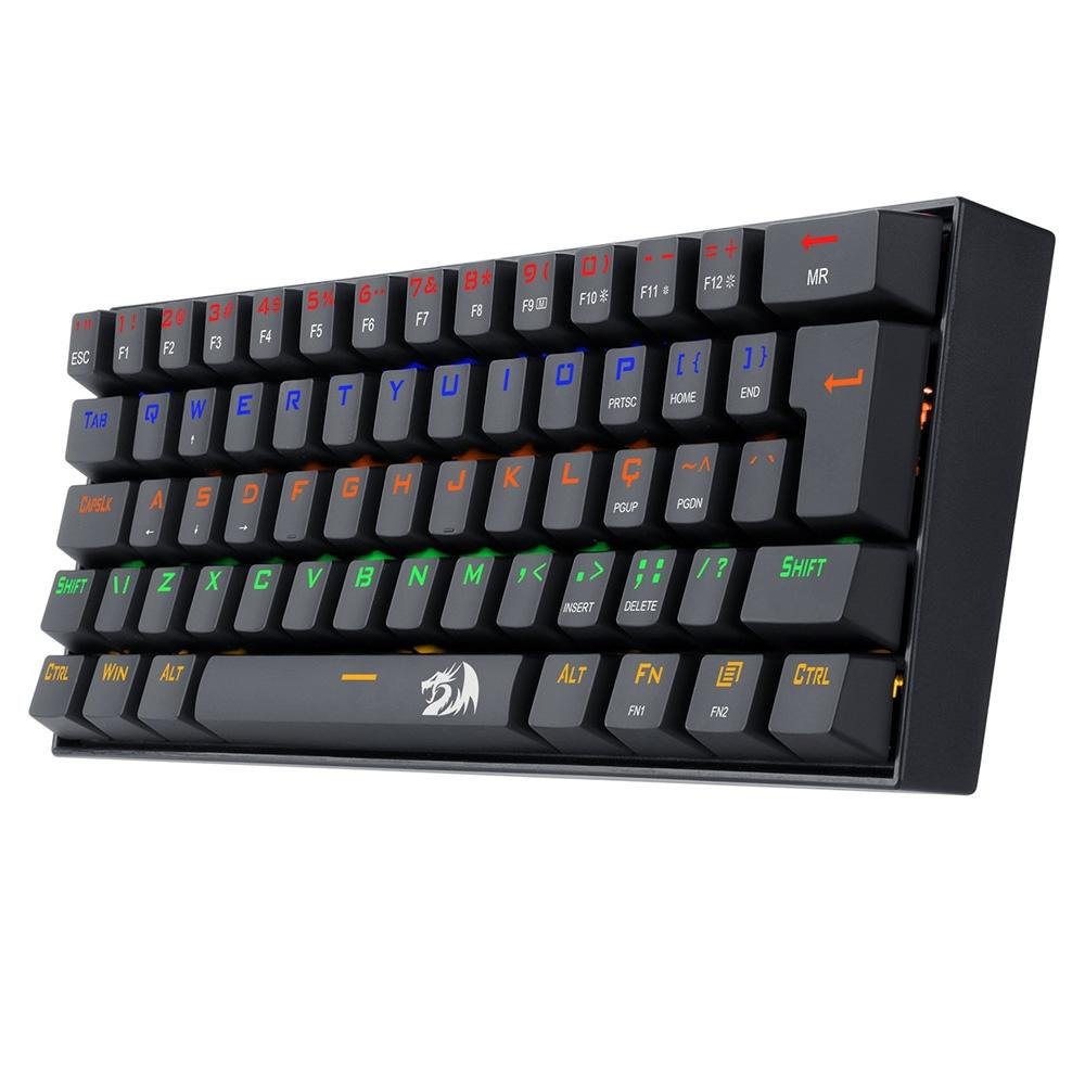 Teclado USB Gamer Mecânico Lakshmi Raibow, REDRAGON K606R (PT-BLUE) - Imagem 3