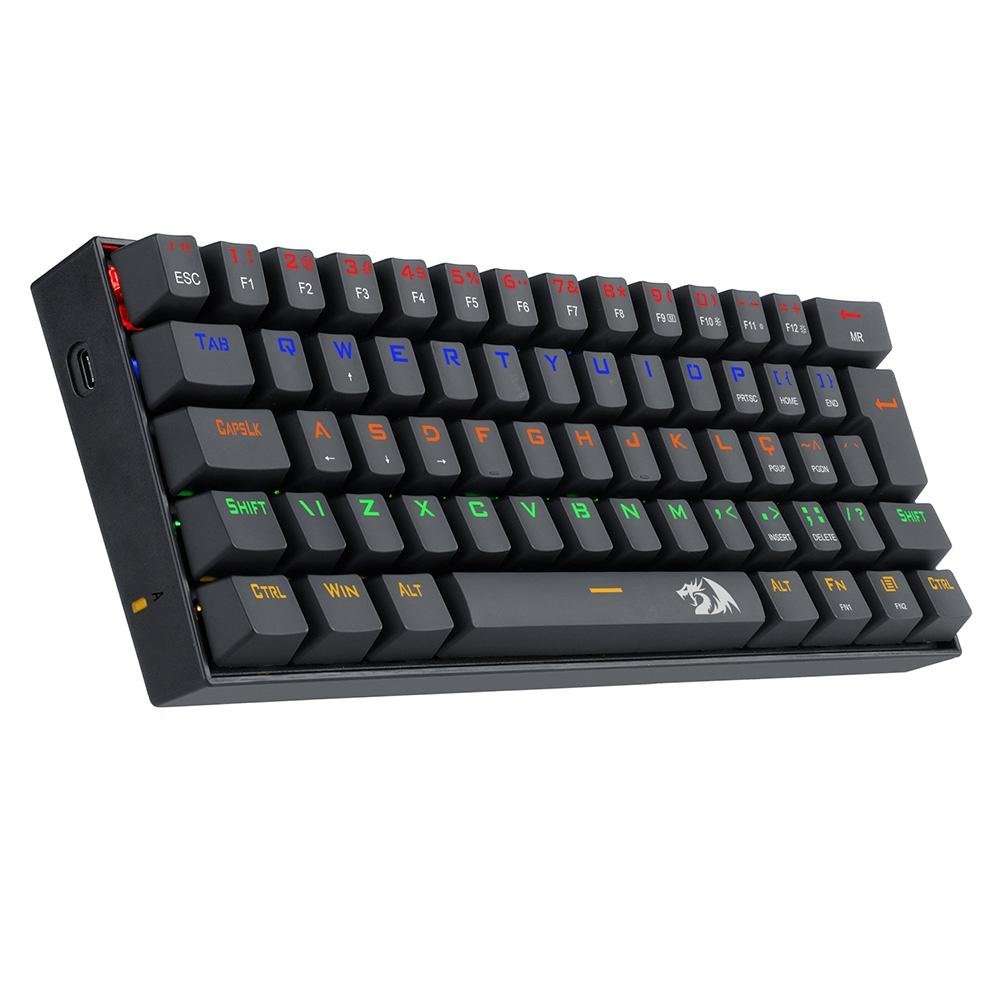 Teclado USB Gamer Mecânico Lakshmi Raibow, REDRAGON K606R (PT-BLUE) - Imagem 4