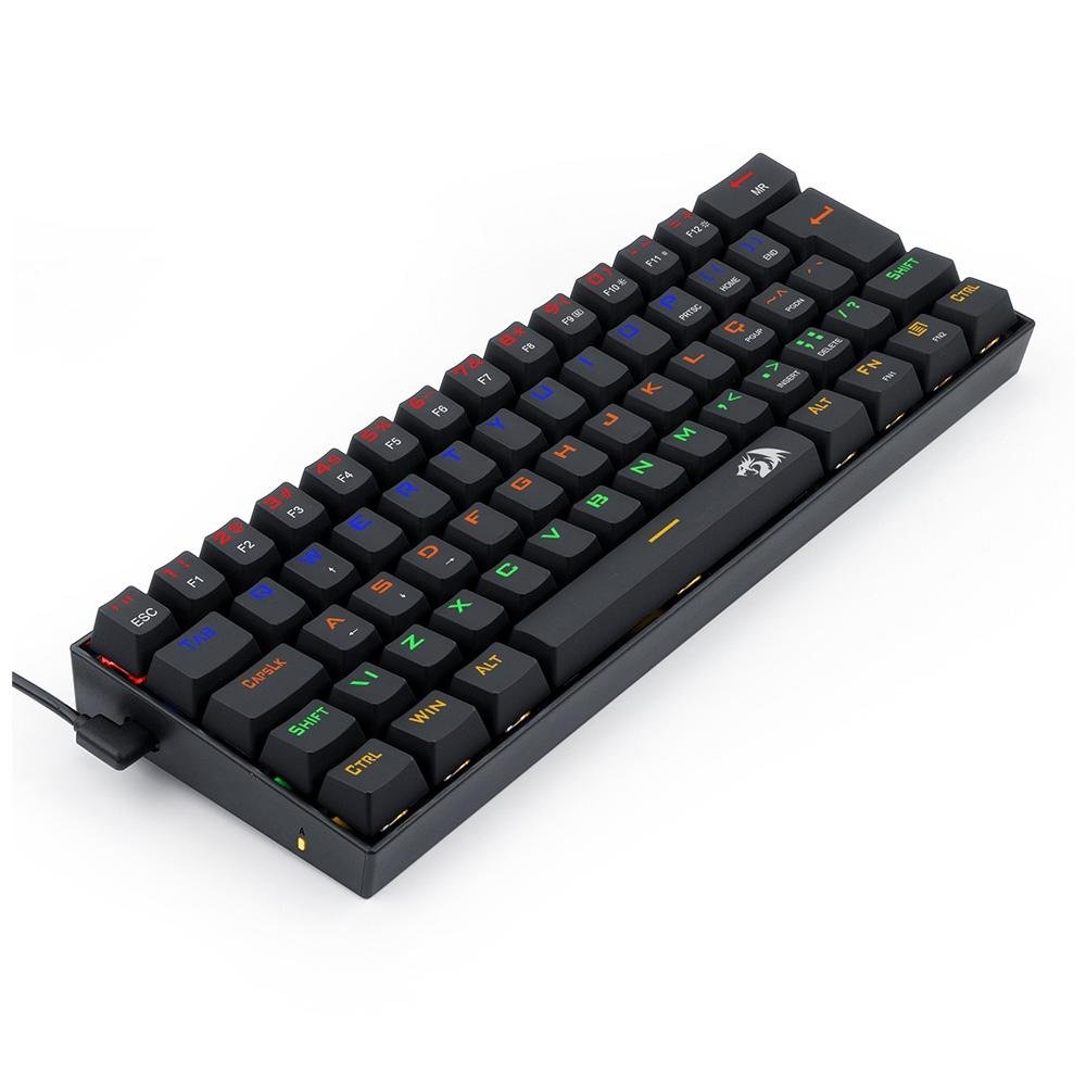 Teclado USB Gamer Mecânico Lakshmi Raibow, REDRAGON K606R (PT-BLUE) - Imagem 5
