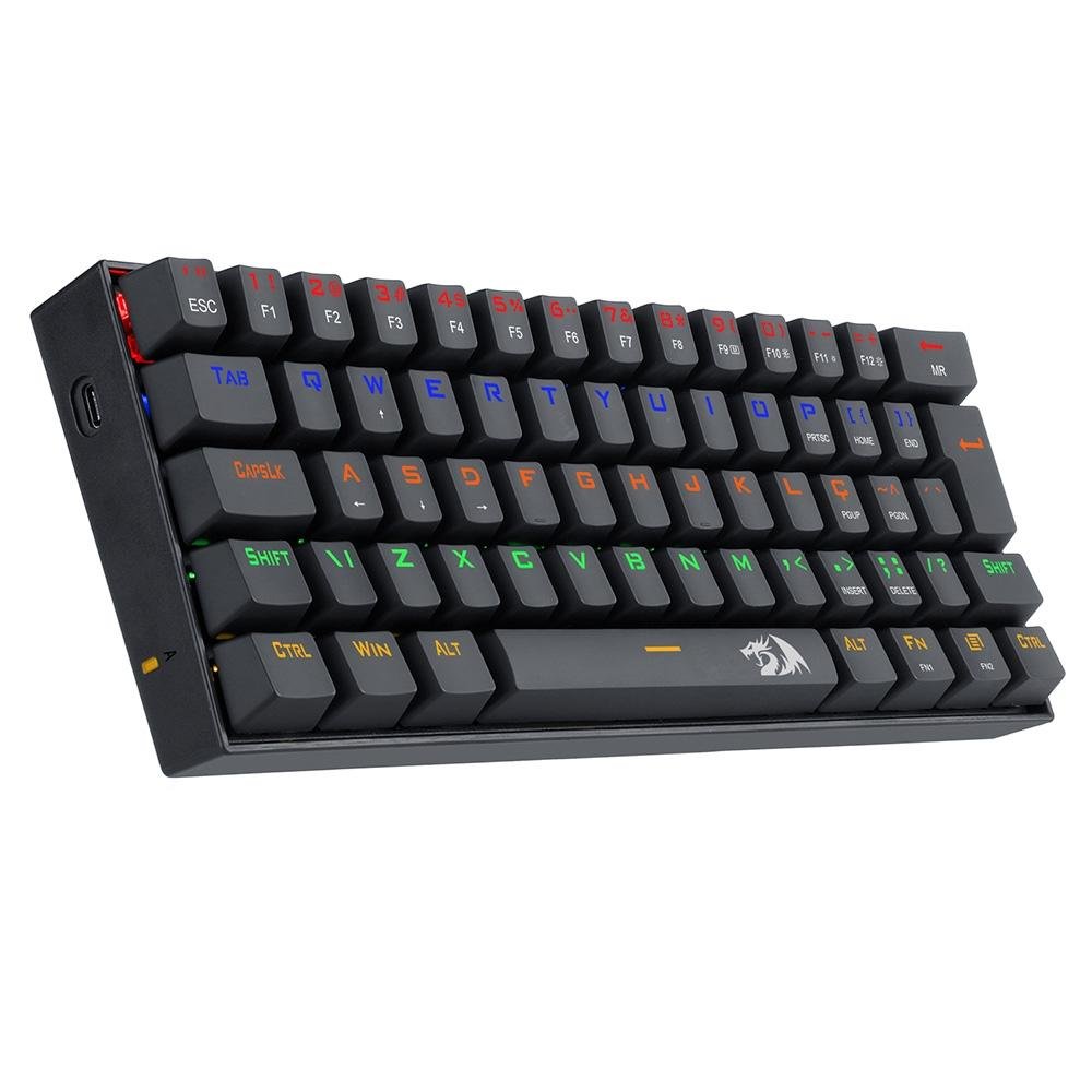 Teclado Mecânico Gamer Redragon Lakshmi, Rainbow RED, Switch, ABNT2, Preto - K606R (PT-RED) Teclado Mecânico Gamer Redragon Lakshmi, Rainbow RED, Switch, ABNT2, Preto - K606R (PT-RED)