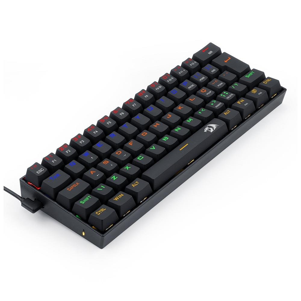 Teclado Mecânico Gamer Redragon Lakshmi, Rainbow RED, Switch, ABNT2, Preto - K606R (PT-RED) Teclado Mecânico Gamer Redragon Lakshmi, Rainbow RED, Switch, ABNT2, Preto - K606R (PT-RED)