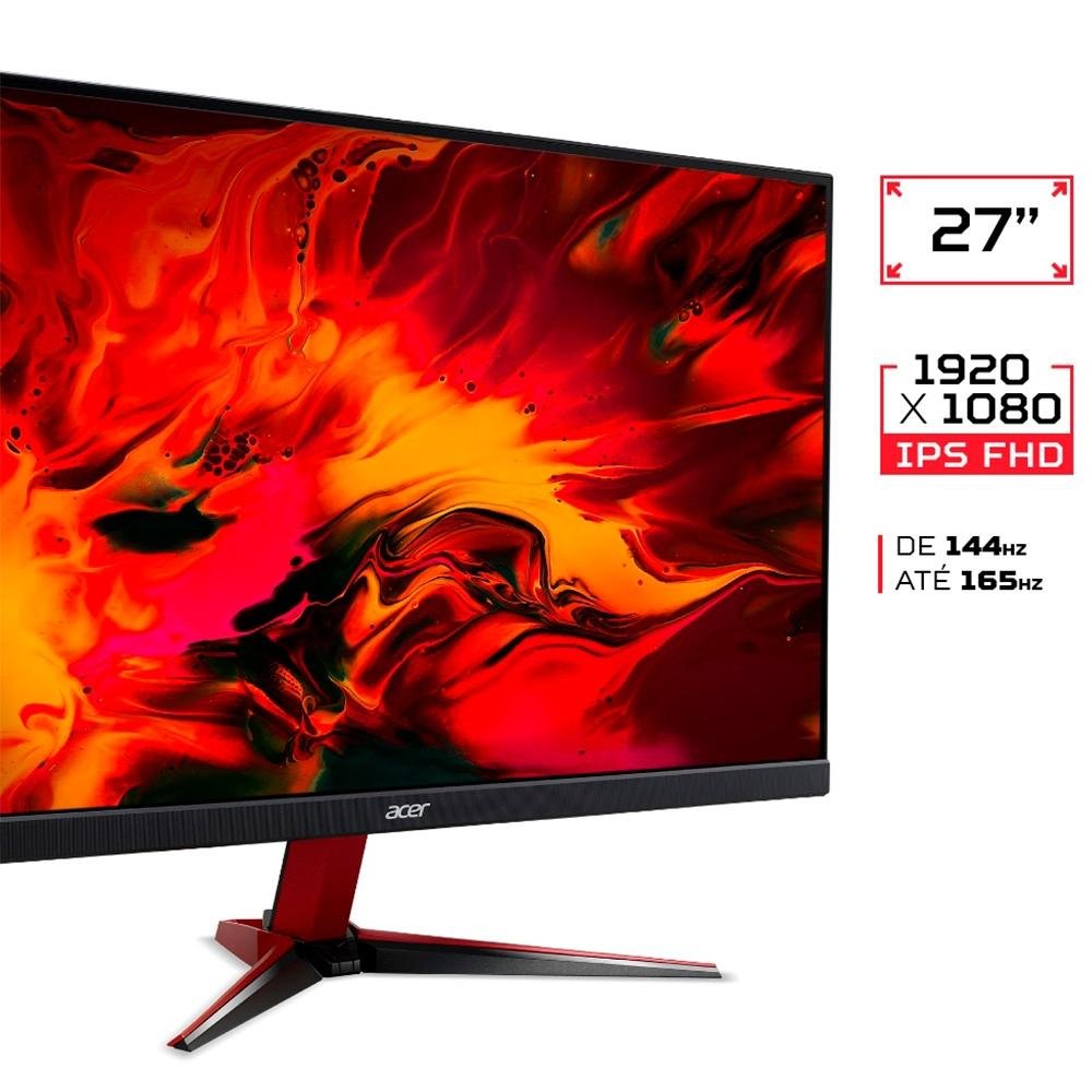Acer 27インチ FHD IPS モニター Monitor Gamer Acer 27 ZeroFrame Full HD, 165Hz, 0.5ms, IPS, HDMI e