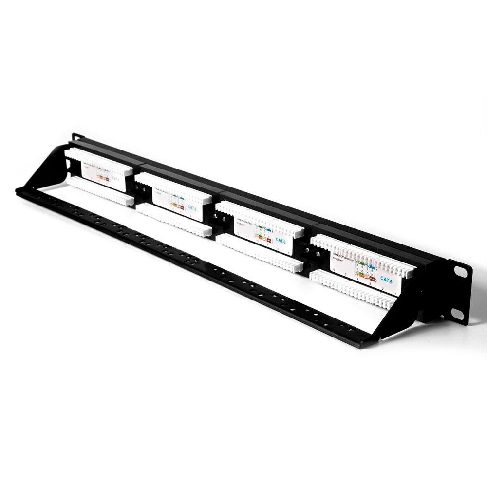 Patch Panel Plus Cable, CAT6, 24 Portas, Sem Guia, CAT.6, Preto - LA( Balão.info - foto 2