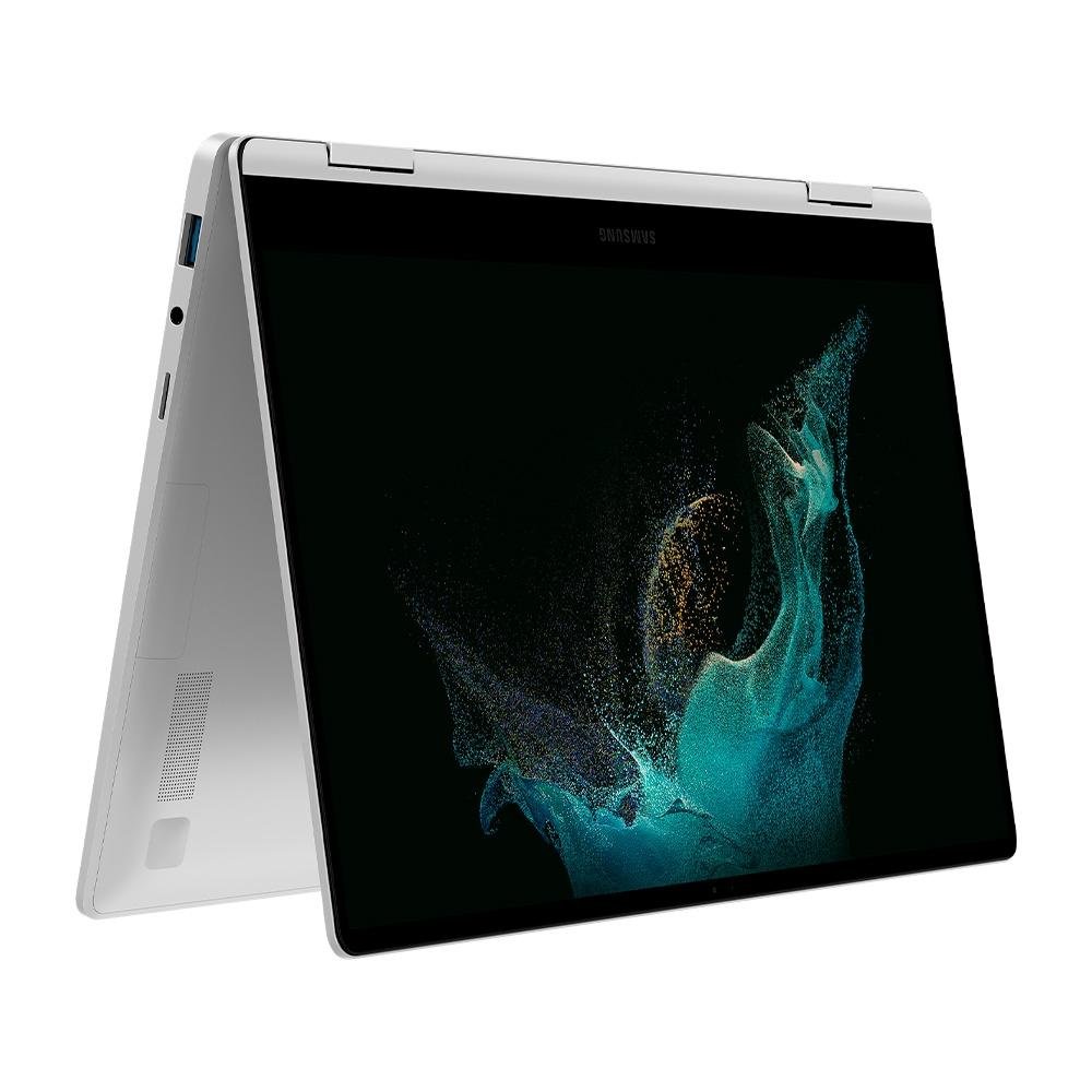 Notebook Samsung Galaxy Book2 360 Intel Core i5-1235U, 8GB RAM, SSD 256GB, 13.3" FHD, Iris Xe, Touch, Windows 11, Prata - NP730QED-KF4BR Notebook Samsung Galaxy Book2 360 Intel Core i5-1235U, 8GB RAM, SSD 256GB, 13.3" FHD, Iris Xe, Touch, Windows 11, Prata - NP730QED-KF4BR