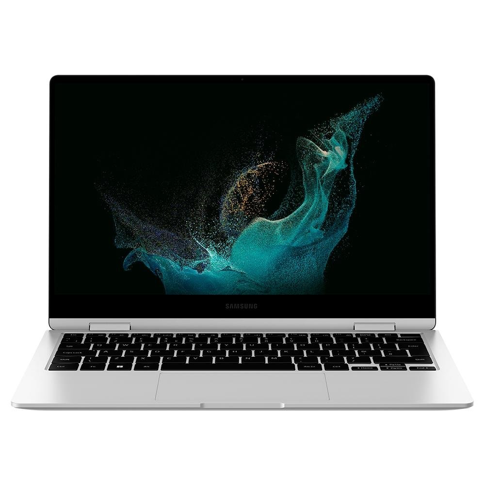 Notebook Samsung Galaxy Book2 360 Intel Core i5-1235U, 8GB RAM, SSD 256GB, 13.3" FHD, Iris Xe, Touch, Windows 11, Prata - NP730QED-KF4BR Notebook Samsung Galaxy Book2 360 Intel Core i5-1235U, 8GB RAM, SSD 256GB, 13.3" FHD, Iris Xe, Touch, Windows 11, Prata - NP730QED-KF4BR