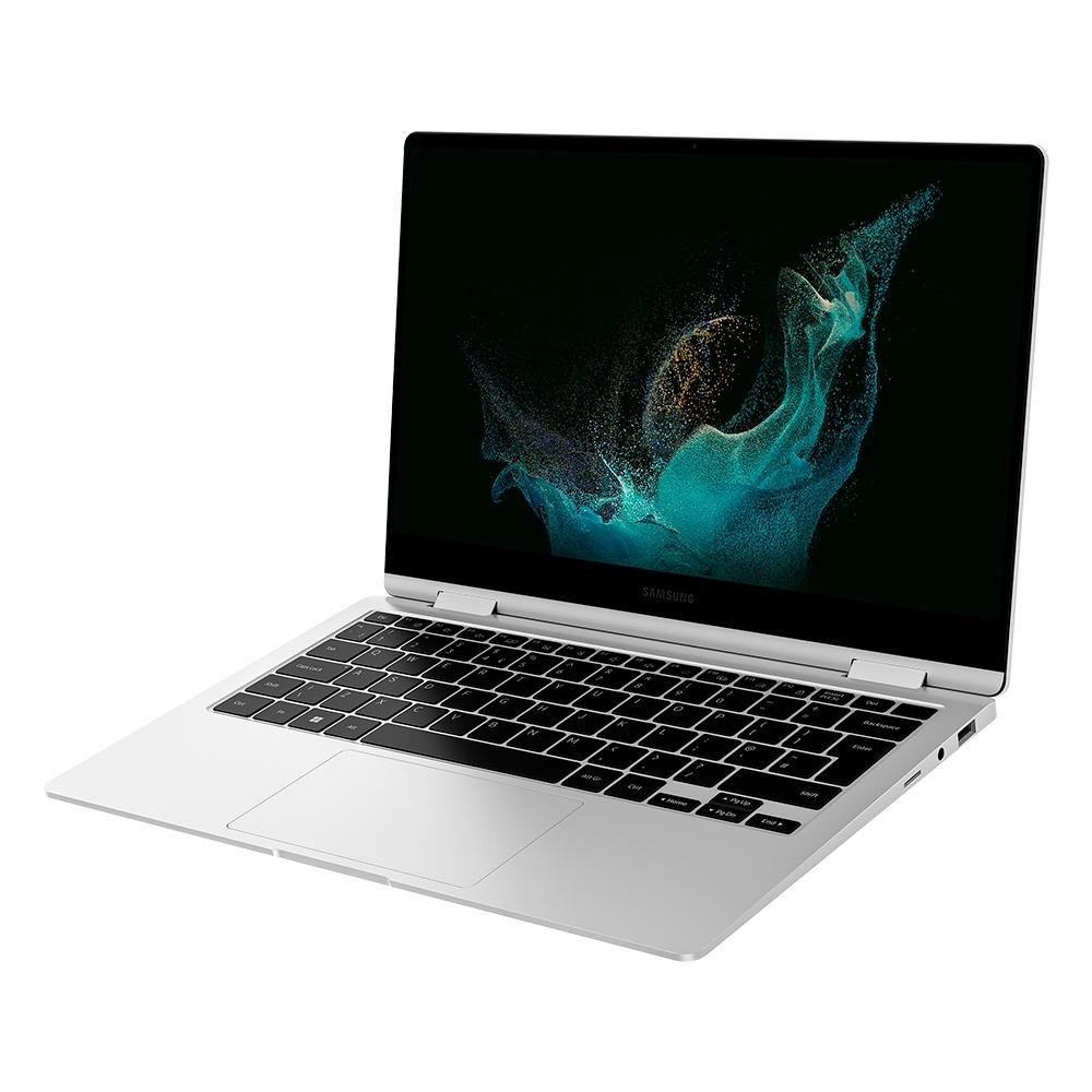 Notebook Samsung Galaxy Book2 360 Intel Core i5-1235U, 8GB RAM, SSD 256GB, 13.3" FHD, Iris Xe, Touch, Windows 11, Prata - NP730QED-KF4BR Notebook Samsung Galaxy Book2 360 Intel Core i5-1235U, 8GB RAM, SSD 256GB, 13.3" FHD, Iris Xe, Touch, Windows 11, Prata - NP730QED-KF4BR