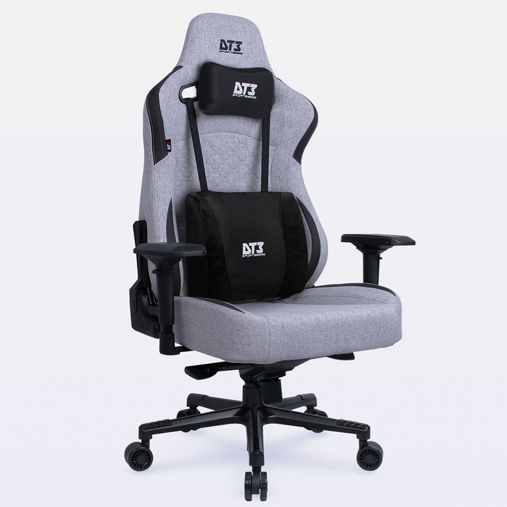 Cadeira Gamer DT3 Rhino Ashen, Com almofadas, Reclinável, Apoio de